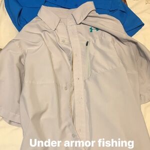 Under armor short sleeve fishing shirt